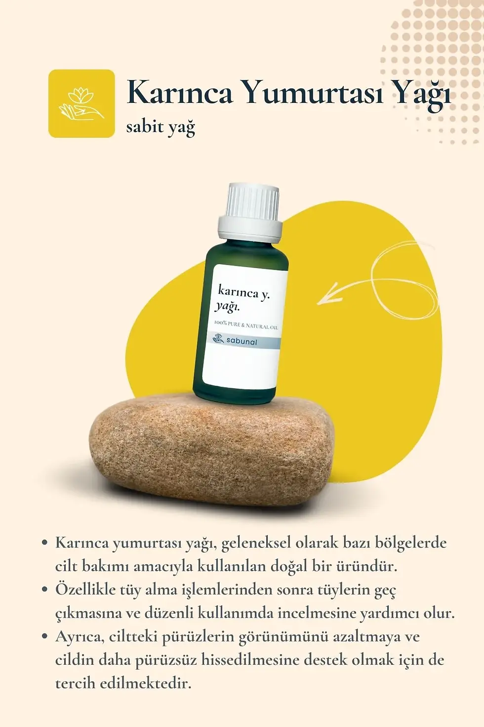 #KarıncaYağı #DoğalGüzellik #TüyAzaltma #CiltBakımı #Sabunal #DoğalKozmetik #GüzellikSırları #PürüzsüzCilt #İstenmeyenTüyler