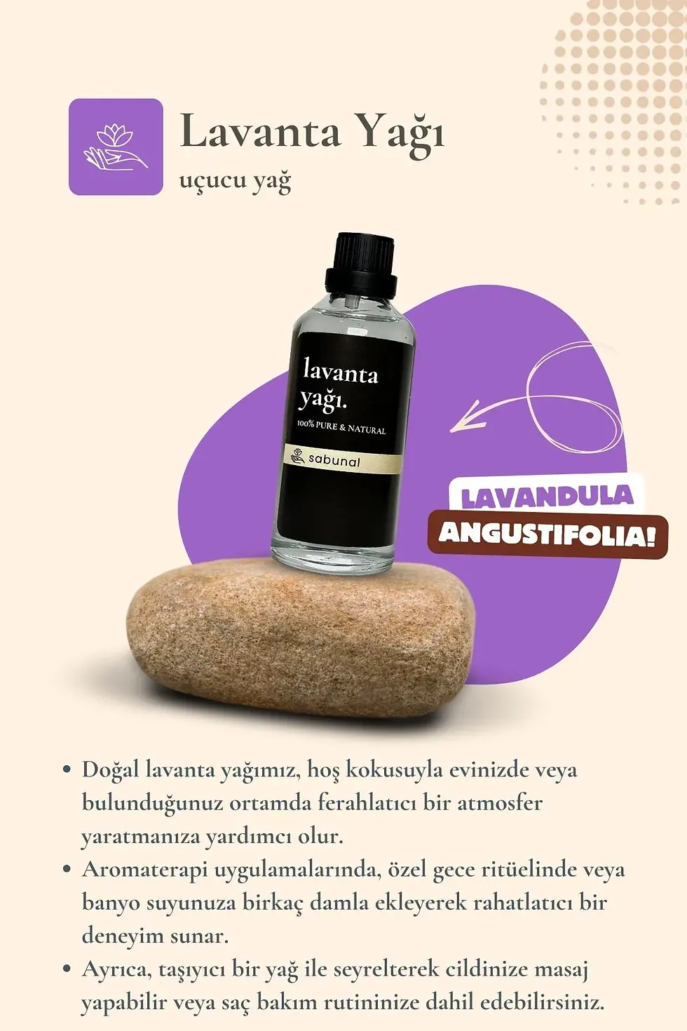 Küçük resim: #lavantayağı #aromaterapi #doğalbakım #sabunal #sağlıklıyaşam #stressiz #uyku #ciltbakımı #saçbakımı #bitkiselçözümler #wellb
