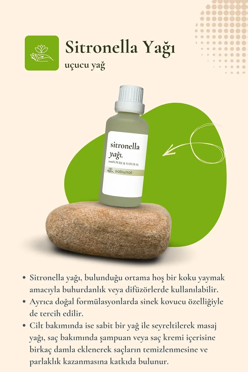 Küçük resim: #citronella #uçucuyağ #doğalböcekkovucu #sinekkovucu #aromaterapi #doğalyaşam #bitkiselçözüm #yaz #tatil #doğa #sağlık #sabun