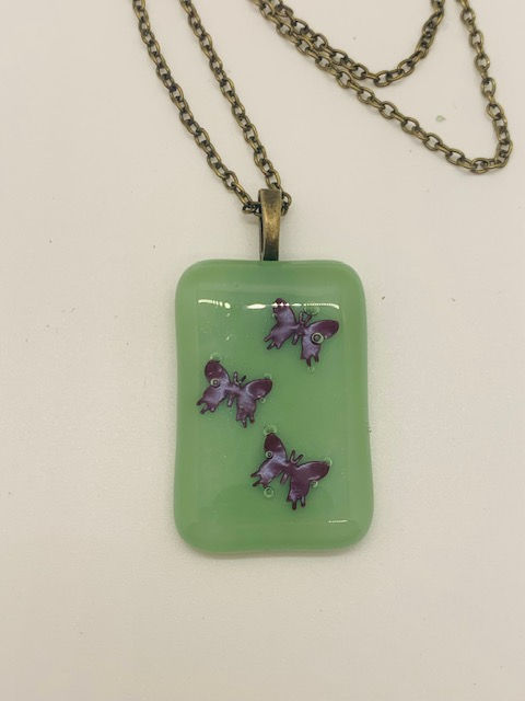 Thumbnail: Green Butterfly Necklace