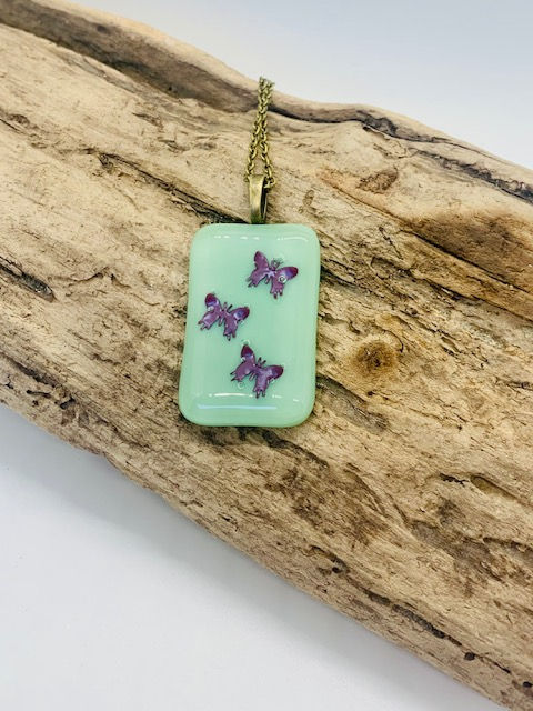 Thumbnail: Green Butterfly Necklace