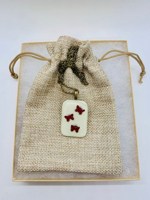 Thumbnail: White Butterfly Necklace