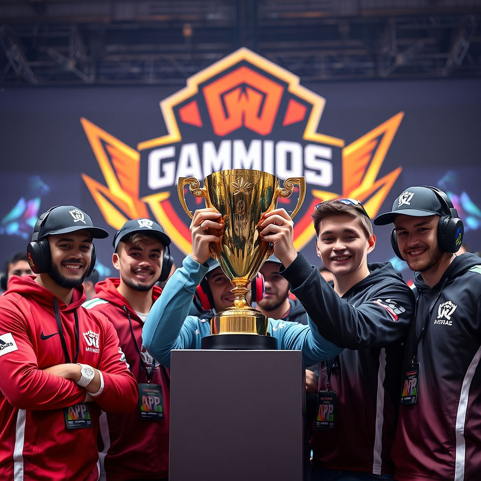The winning team of a gaming tournament.