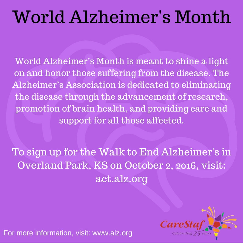 World Alzheimer's Month