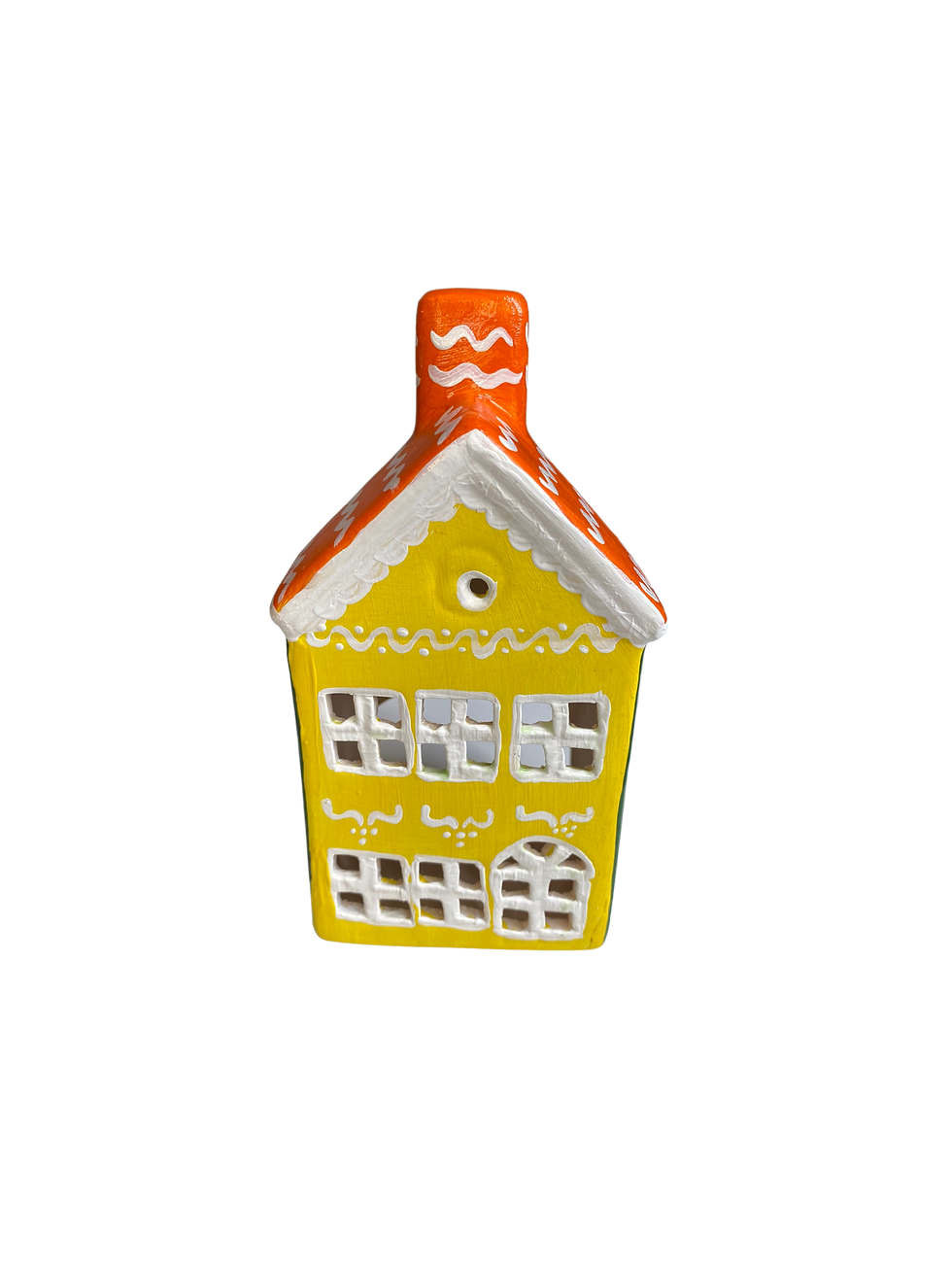 İz Seramik Tealight & Mumluk/Küçük Boy (Limon Sarı)