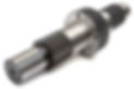 The shaft with the gear and bearing isol