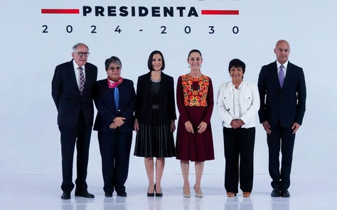Sheinbaum presentó cinco cargos más, tres mujeres y dos hombres.