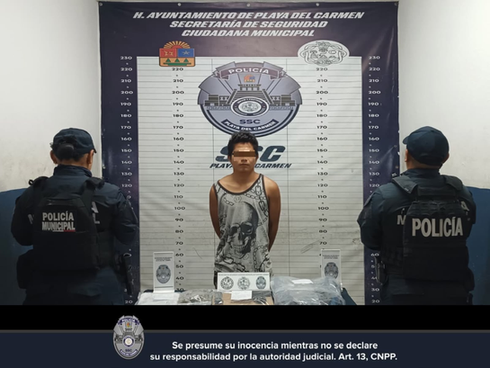 Aseguran a joven por presuntos delitos contra la salud y portación de arma de fuego en Las Torres