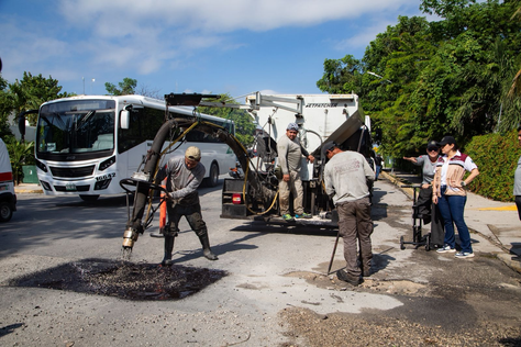 Encabeza Estefanía Mercado Mega Brigada de Servicios Públicos en Puerto Aventuras