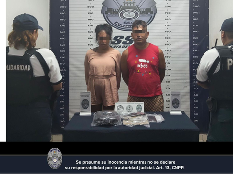 ¡Pareja del terror! Roban con violencia usando un arma falsa y un sacacorchos en Playa del Carmen