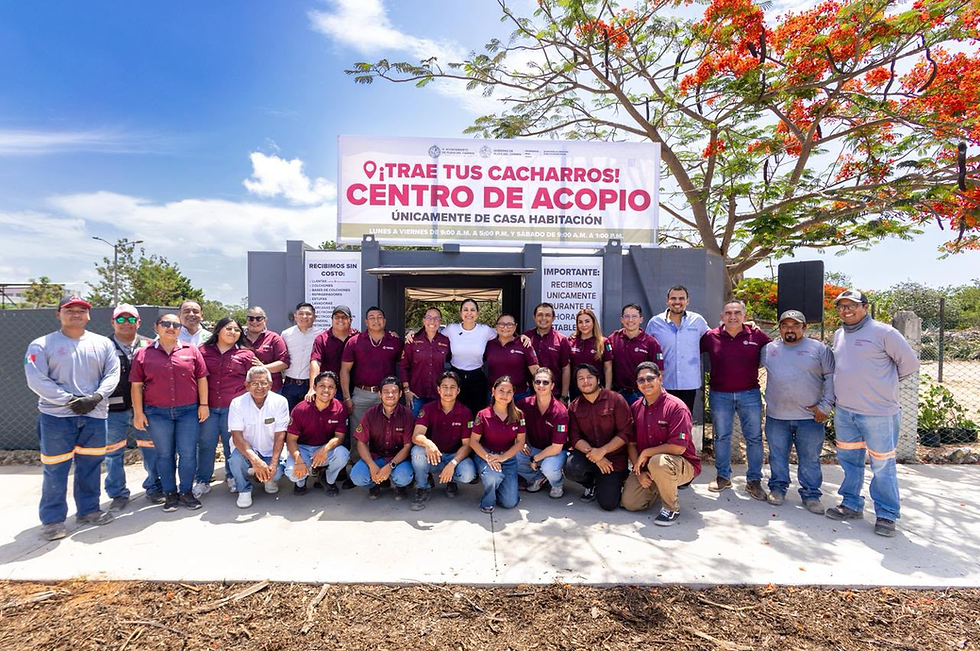 Estefanía Mercado inaugura el primer Centro de Acopio de Cacharros de Playa del Carmen, exclusivo para casa habitación
