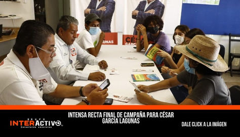 INTENSA RECTA FINAL DE CAMPAÑA PARA CÉSAR GARCÍA LAGUNAS