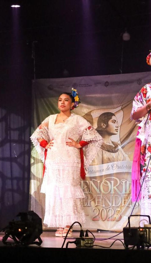 Lisset Ávila, ganadora del concurso Señorita Independencia 2025 en Playa del Carmen