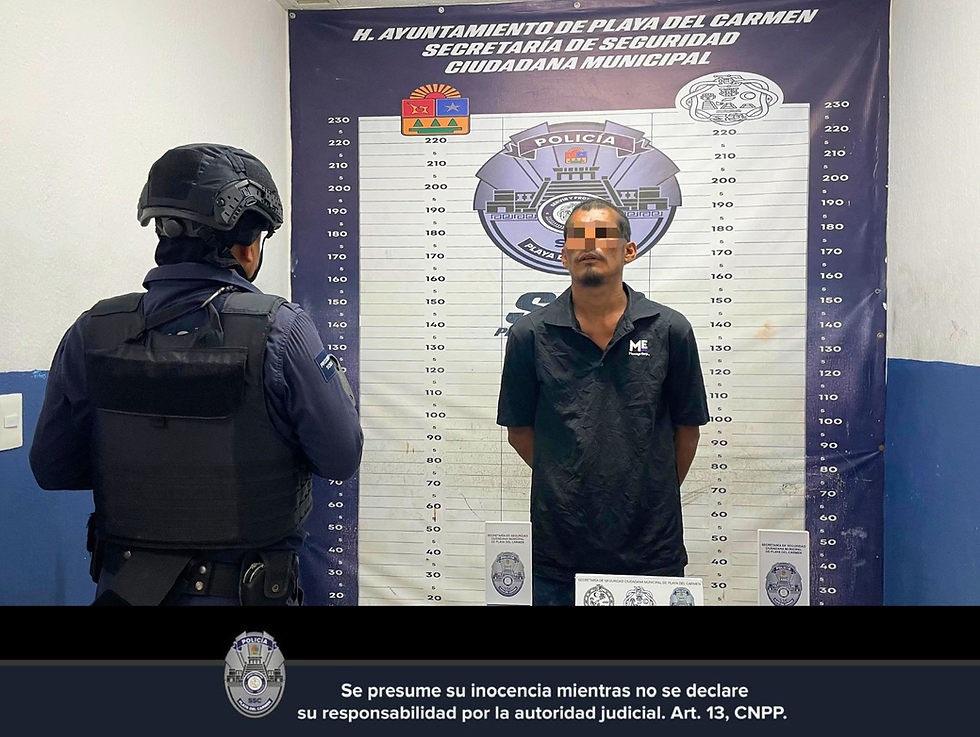 Cae presunto ladrón de autos en Playa del Carmen; habría amenazado a su víctima con un cuchillo