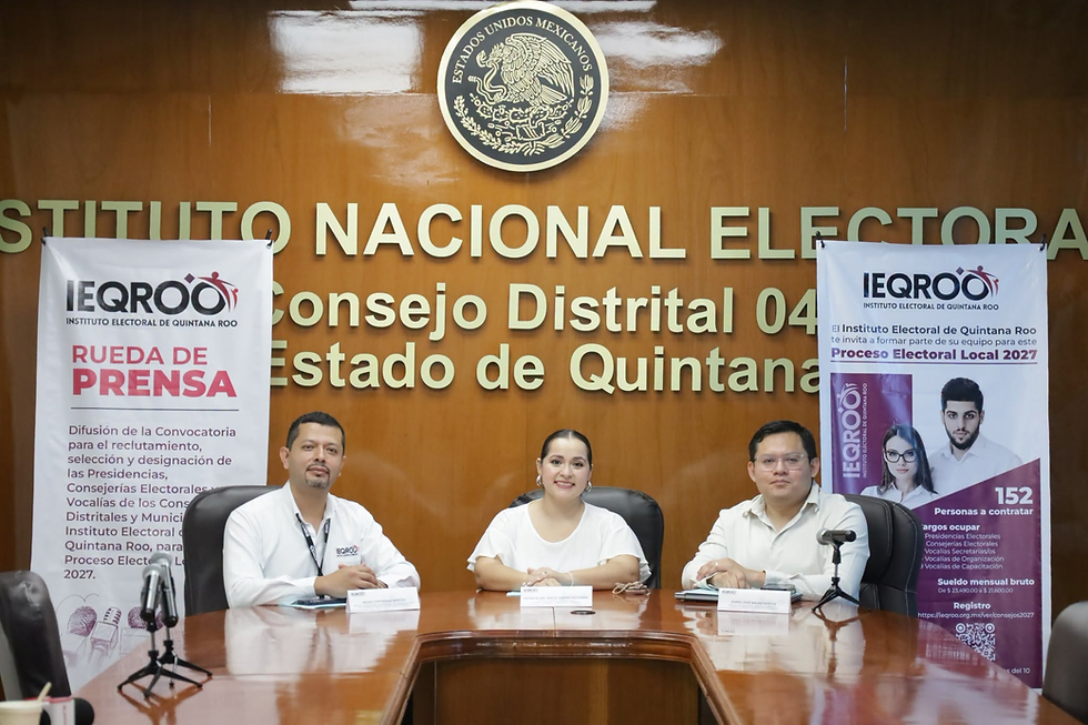 IEQROO abre convocatoria para 152 cargos remunerados en consejos distritales y municipales rumbo al Proceso Electoral Local 2027