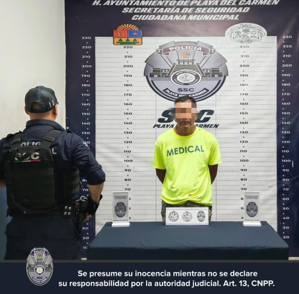 La persona detenida fue identificada como Roberto “N”, de 55 años, originario del estado de Veracruz, quien fue puesto a disposición de la Fiscalía General del Estado para que se determine su situación legal.
