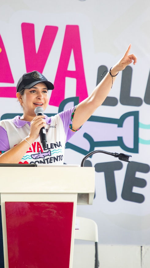 Estefanía Mercado cumple su palabra; tres mil familias hoy reciben su despensa de “Playa Llena, Corazón Contento”