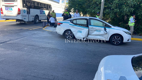 Aparatoso accidente en Playa del Carmen deja a mujer de la tercera edad lesionada