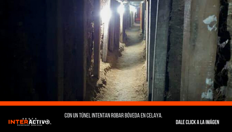 Con un túnel intentan robar bóveda en Celaya.