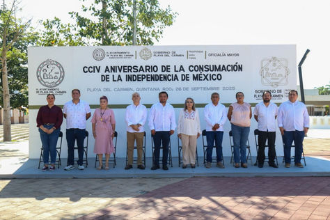 Gobierno de Estefanía Mercado conmemora el CCIV aniversario de la Consumación de la Independencia de México
