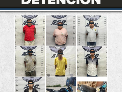 Operativo de Semana Santa 2026 deja siete detenidos y dos motocicletas recuperadas; investigan posible red de documentos falsos en Playa del Carmen