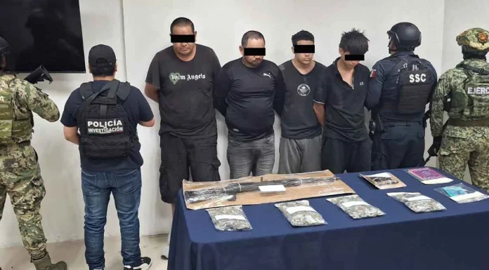 Detienen a presunto líder del CJNG en Cozumel junto a tres integrantes