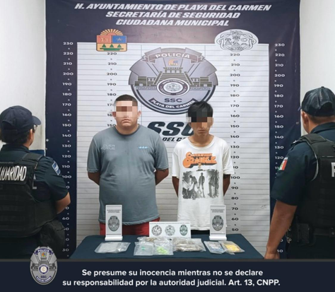 Detienen a dos personas por presunto narcomenudeo en la colonia Ejido