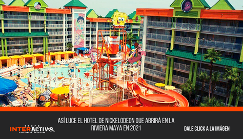 Así luce el hotel de Nickelodeon que abrirá en la Riviera Maya en 2021