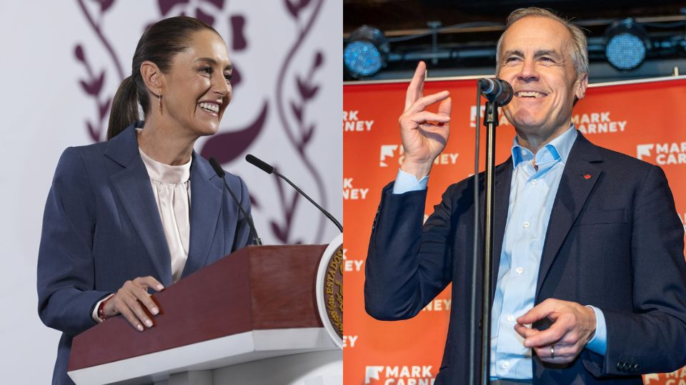 Claudia Sheinbaum, presidenta de México, invitada especial por el anfitrión de la Cumbre del G7, Mark Carney, primer ministro canadiense.
