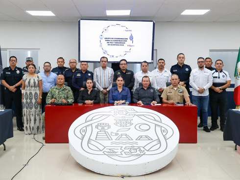 Estefanía Mercado encabeza Mesa de Seguridad para activar blindaje interinstitucional y garantizar la paz en Playa del Carmen