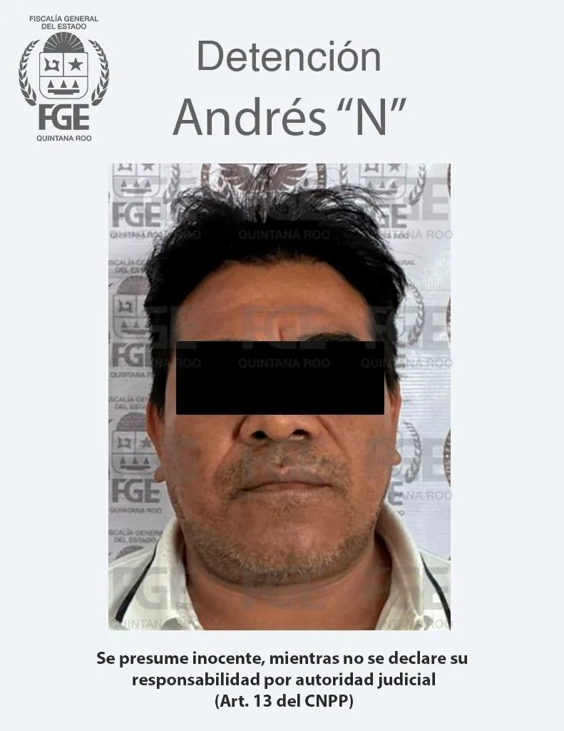 Detiene la FGE de Quintana Roo a presunto multihomicida en Mérida