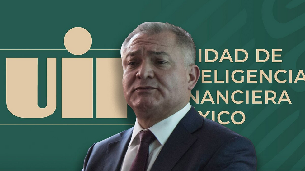 La Unidad de Inteligencia Financiera acusa a García Luna de robar más de 700 millones de dólares. (UIF |