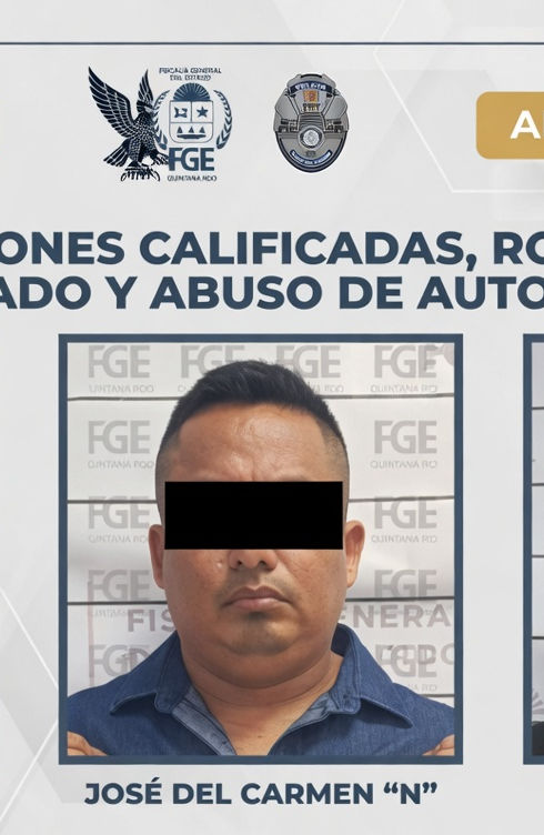 Detienen a tres policías municipales de Playa de Carmen, señalados por robo y violencia