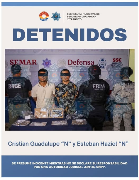 ¡Operativo de impacto en Cancún! Caen dos presuntos narcos y rescatan a dos menores desaparecidas