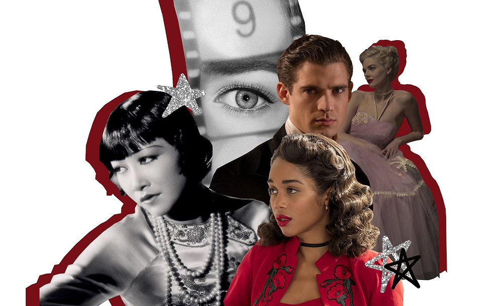 Samara weaving Laura harrier and David Corenswet