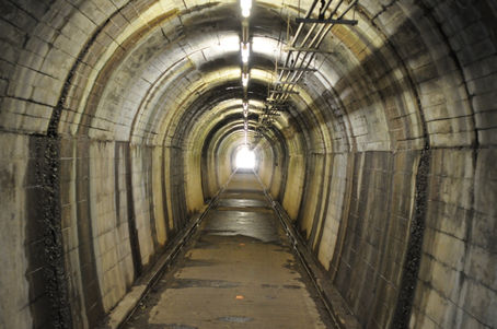 Cycleway in an old railway tunnel