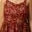 Thumbnail: Maroon Floral Printed Flared Dress for Women