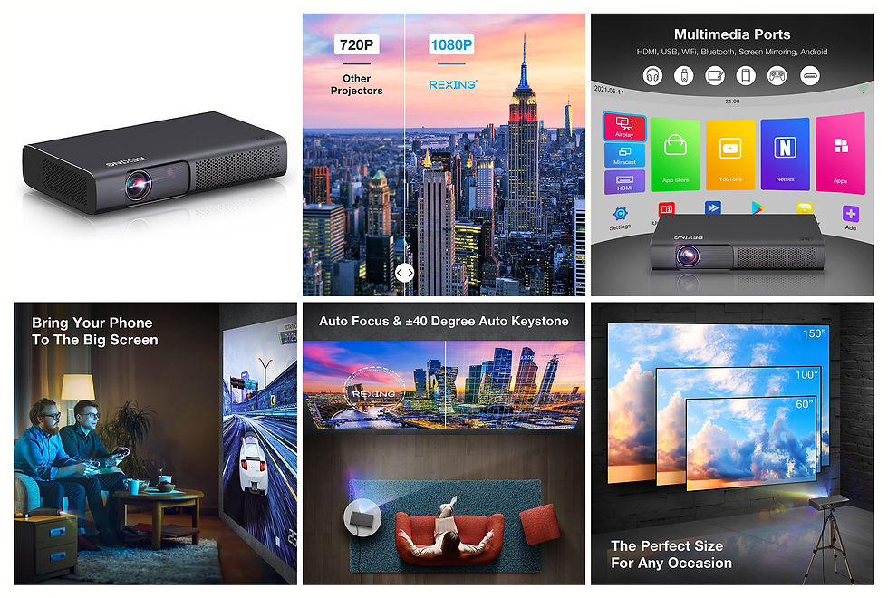 REXING PRD615 Smart Home Projector
