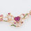 サムネイル： Flower garden ruby heart choker