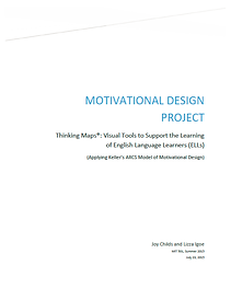 Motivational Design Project Cover Page