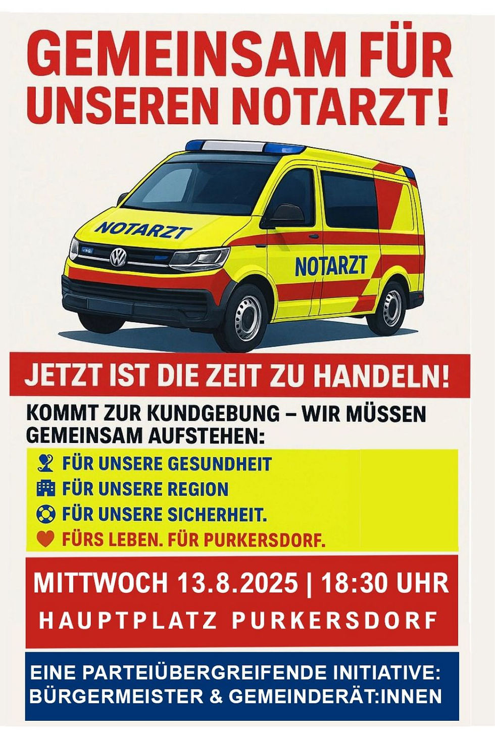 Gemeinsam für unseren Notarzt