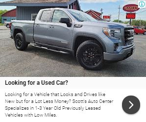 Silver GMC Sierra pickup truck at Scott's Auto