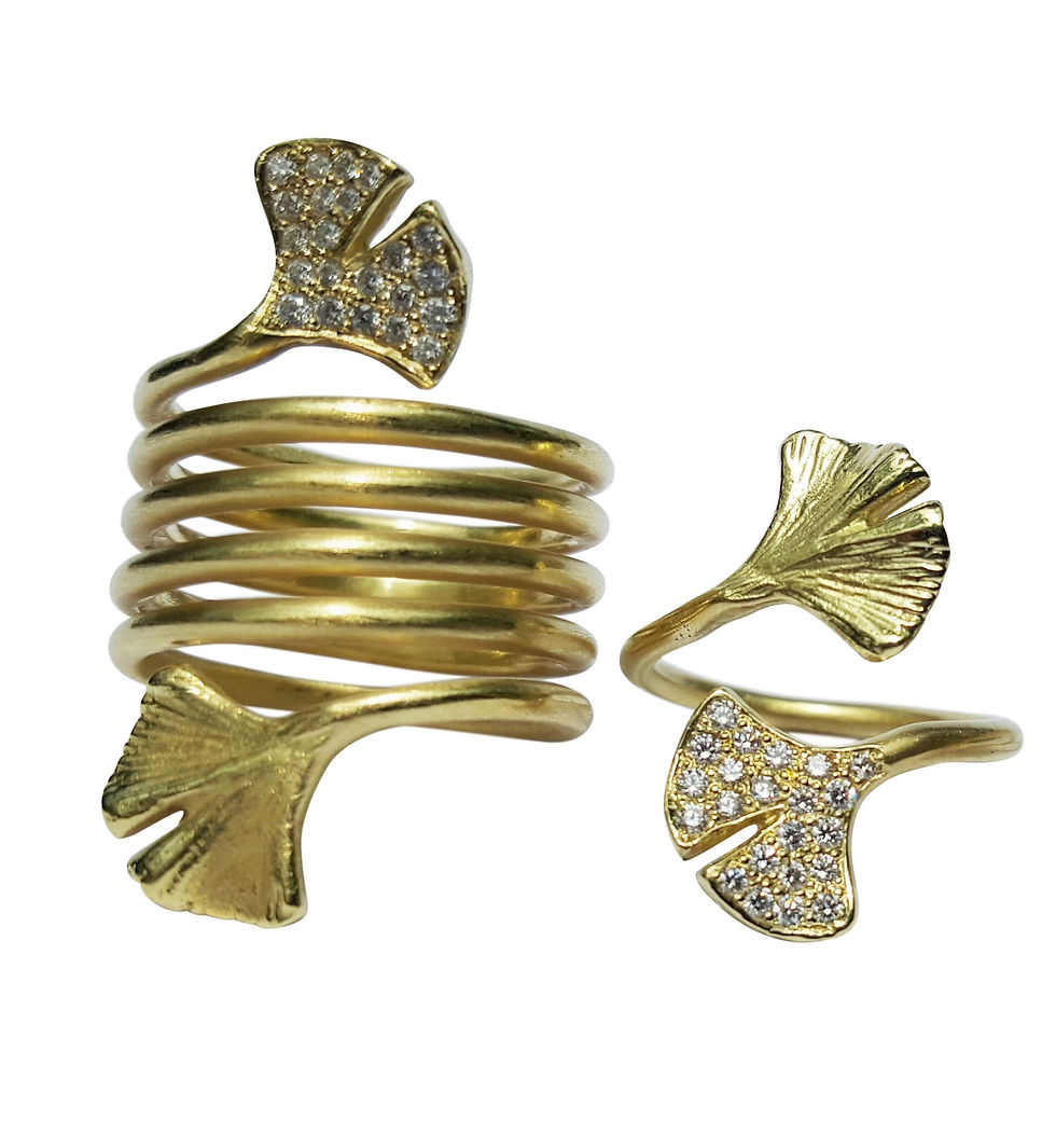 Thumbnail: Signature spiral Ginkgo ring