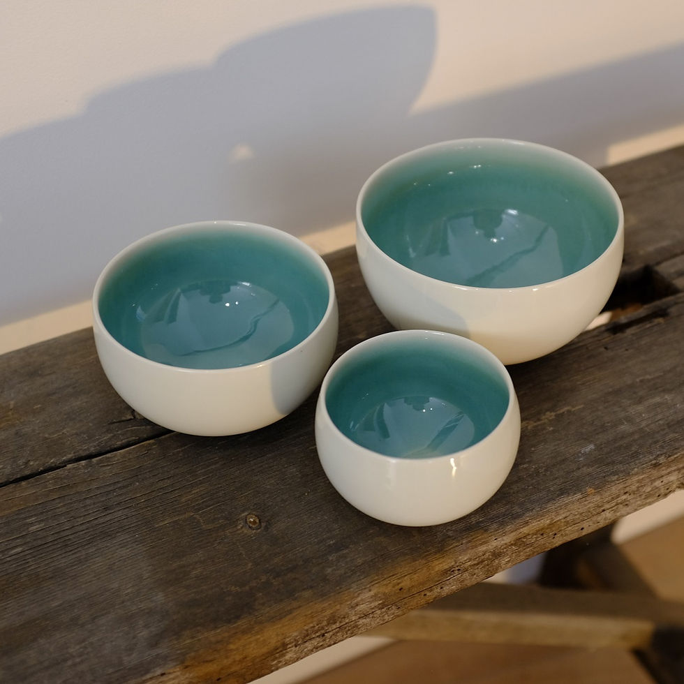 Miniature : Trio de "Céladon"