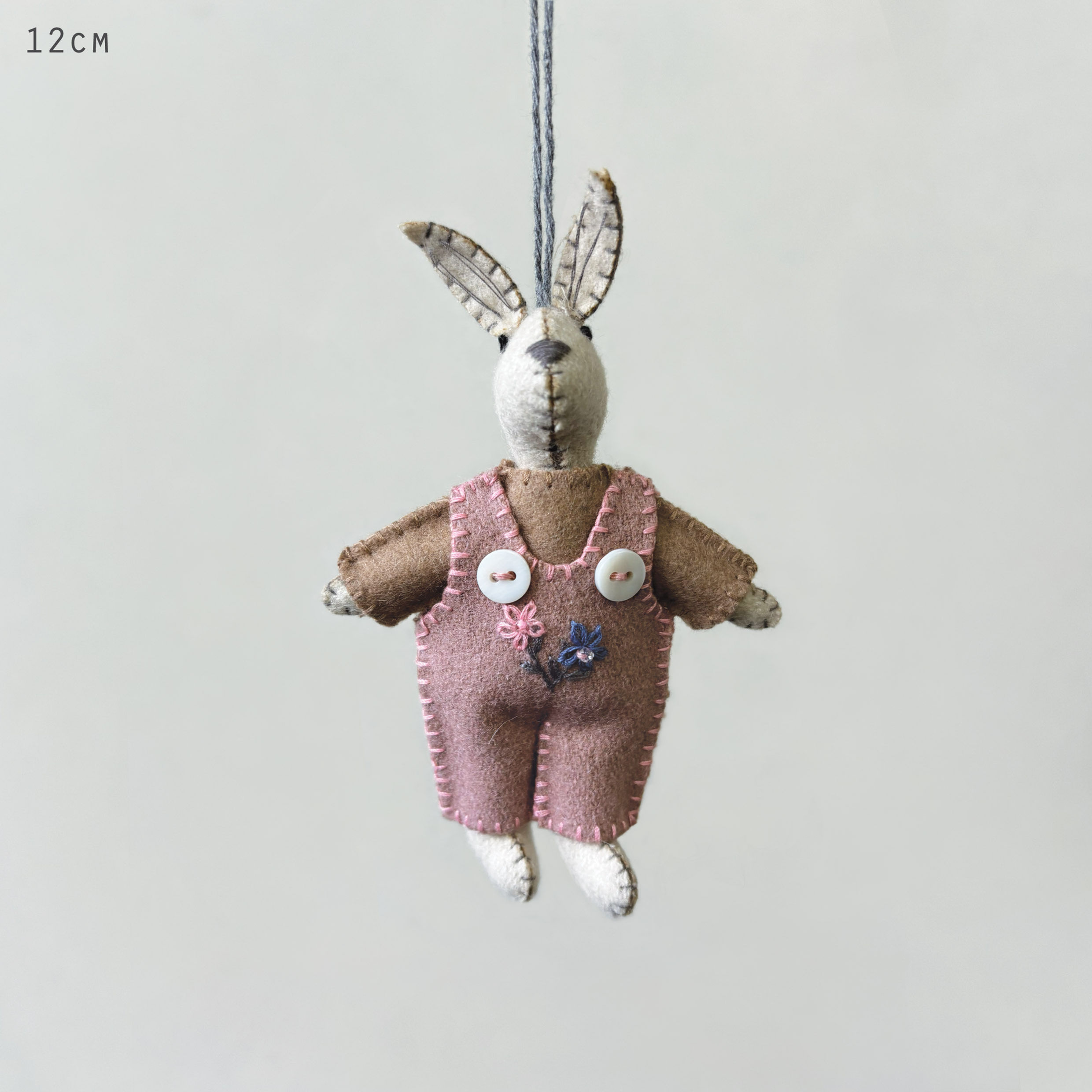 Little rabbit-Pink dungarees