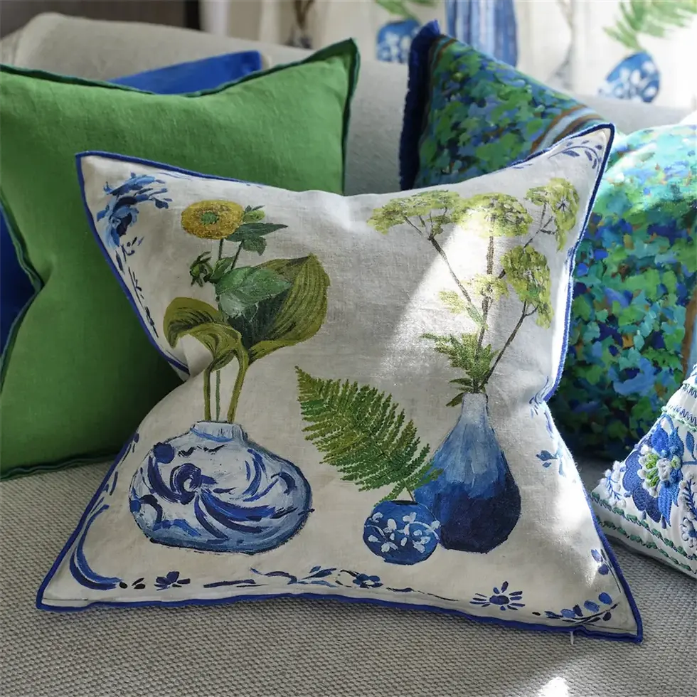 Thumbnail: Kawana Linen Cobalt Cushion