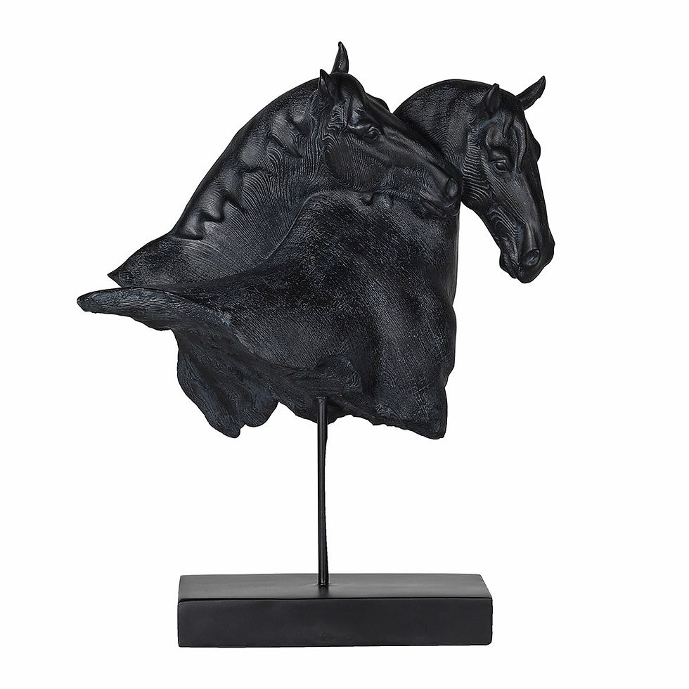 Thumbnail: Just The Two of Us Horses Head On Stand