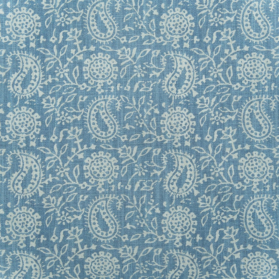 Sunflower Denim Paisley small print in denim blue
