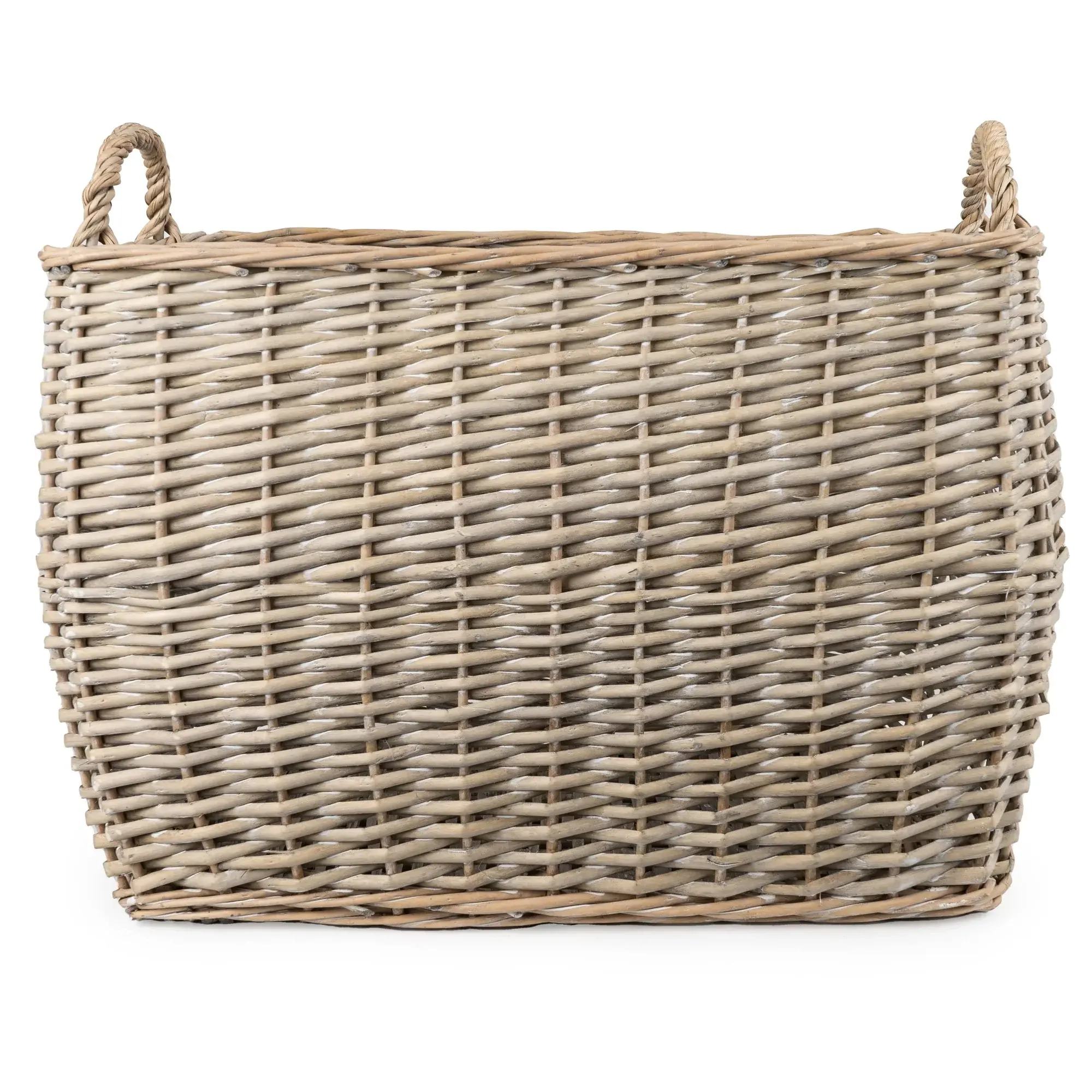 Rectangular Log Basket - Grey