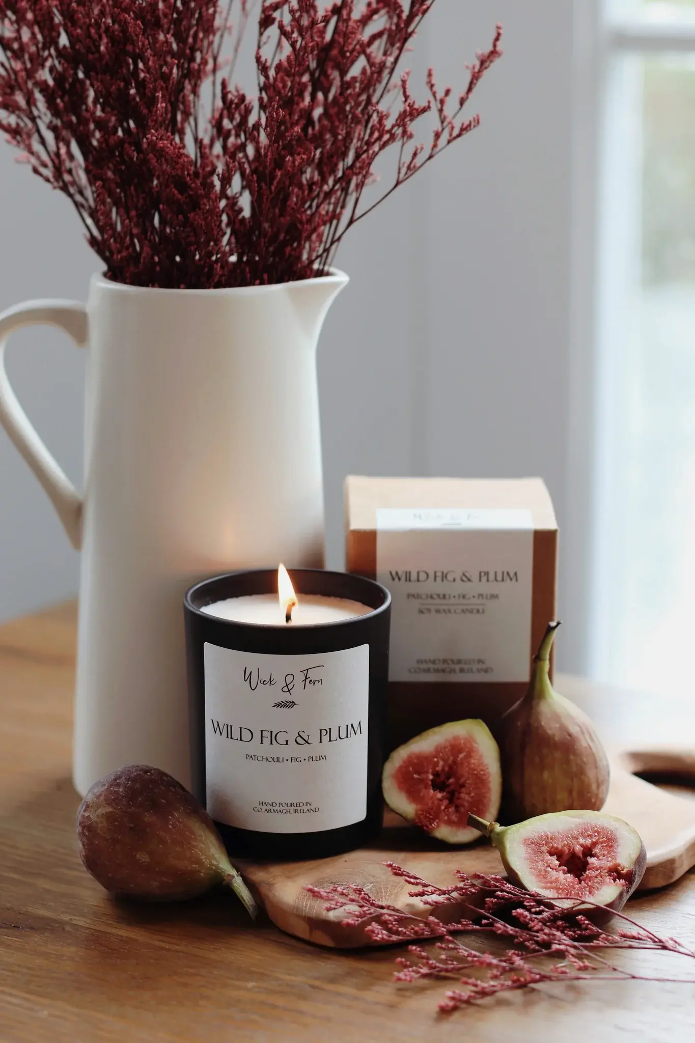 WILD FIG & PLUM | Soy Wax Candle Small